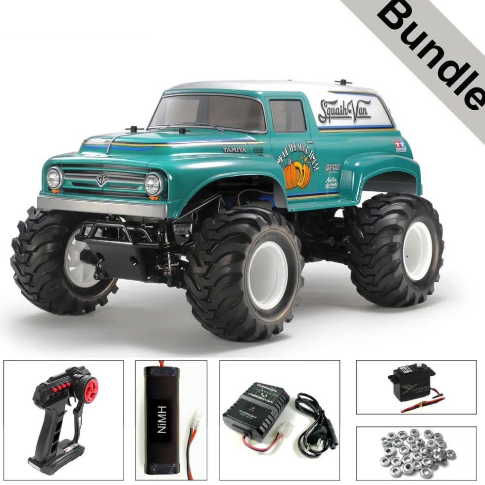 Tamiya 58725 Squash Van (GF-02) BUNDLE "Silber"