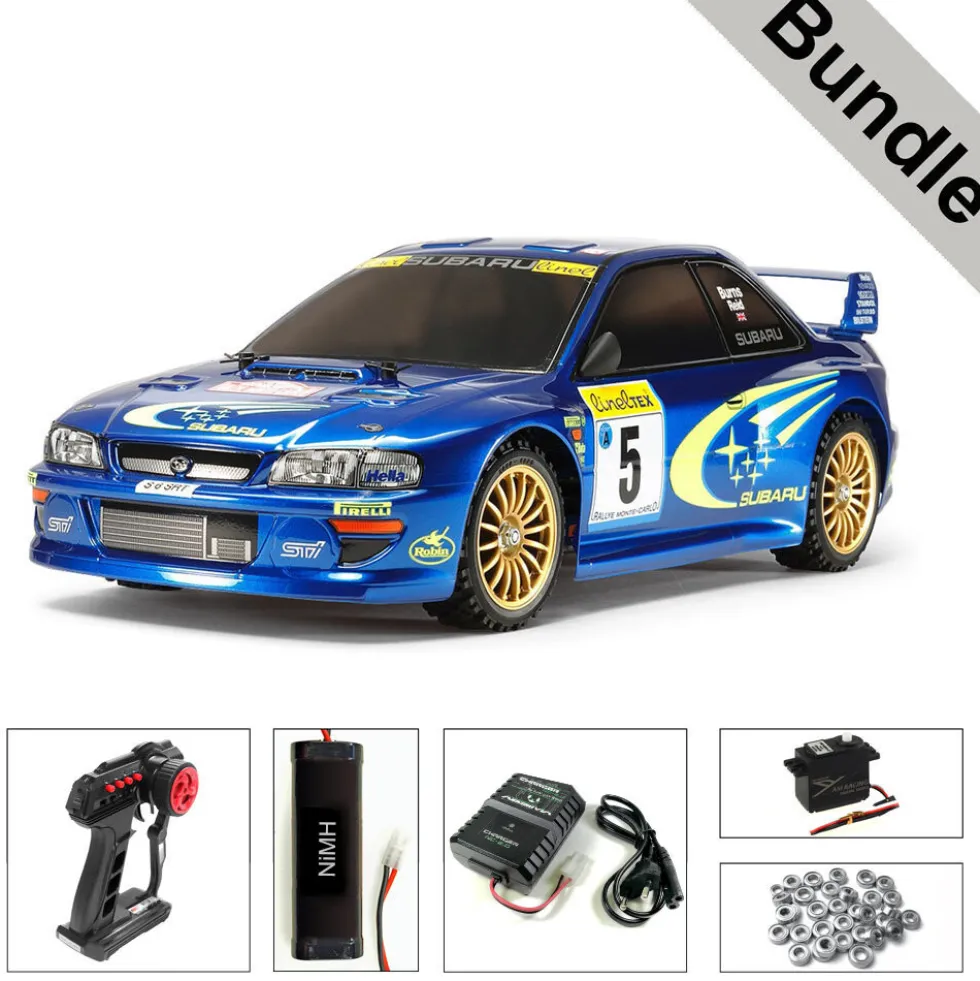 Tamiya 58631 Subaru Impreza Monte Carlo '99 TT-02 BUNDLE "Silber"