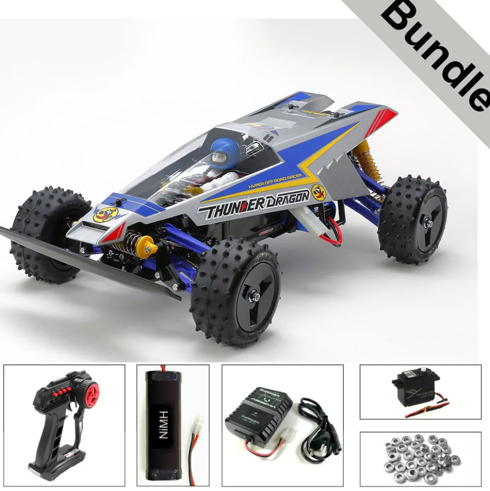 Tamiya 47458 Thunder Dragon (2021) BUNDLE "Silber"