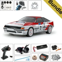 Tamiya 58718 Toyota Celica GT-Four 1990 TT-02 BUNDLE "Gold"