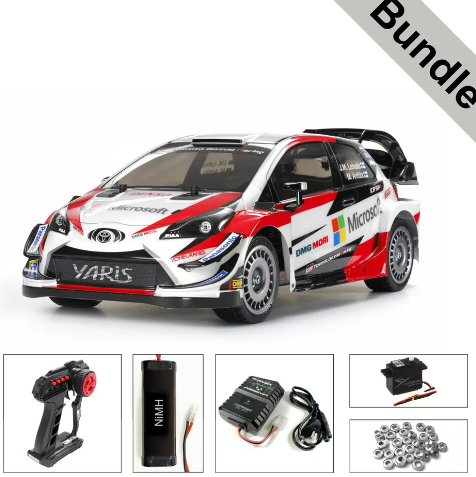 Tamiya 58659 Toyota GAZOO Racing WRT Yaris WRC TT-02 BUNDLE "Silber"