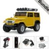 Tamiya 47490 Toyota Land Cruiser 40 CC-02 (vorlackiert) BUNDLE "Silber"