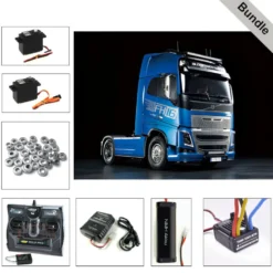 Tamiya 56375 Volvo FH16 XL 750 4x2 BUNDLE "Silber"