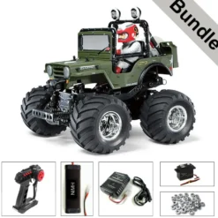 Tamiya 58242 Wild Willy 2 (WR-02) BUNDLE "Silber"