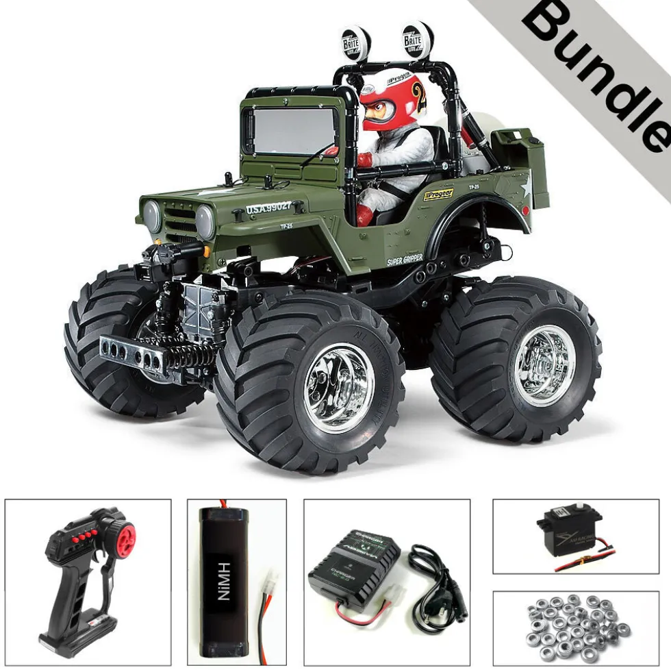 Tamiya 58242 Wild Willy 2 (WR-02) BUNDLE "Silber"