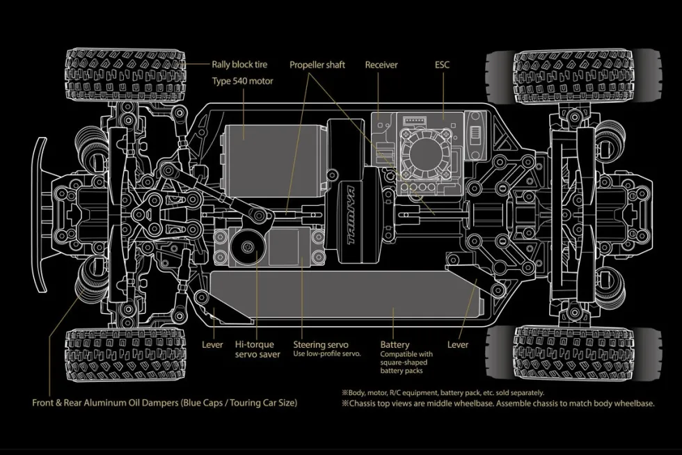 Tamiya 58738 XM-01 Pro Chassis Bausatz 1:10