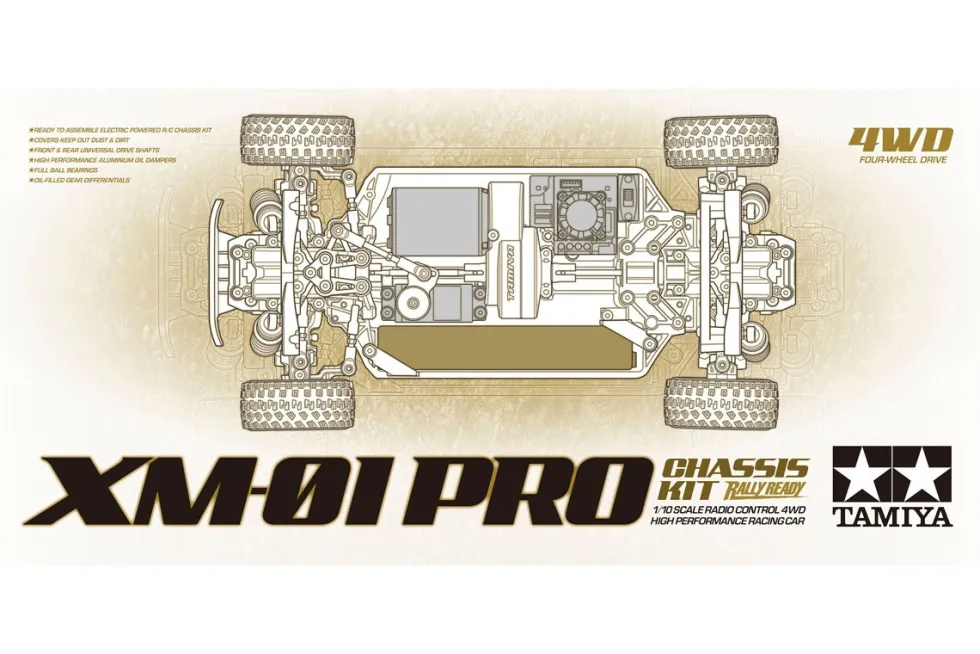 Tamiya 58738 XM-01 Pro Chassis Bausatz 1:10