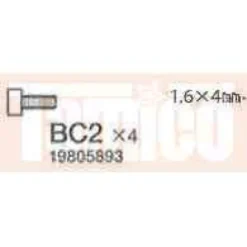 Tamiya Zylinderkopf-Schraube Radmitnehmer 1,6x4mm (10 Stk.) #9805893