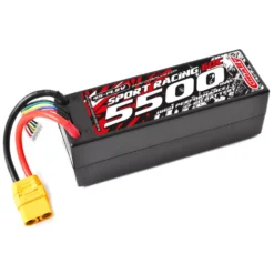 Team Corally LiPo-Akku Sport Racing 60C 5500mAh 4S 14,8V XT-90 Hard Case