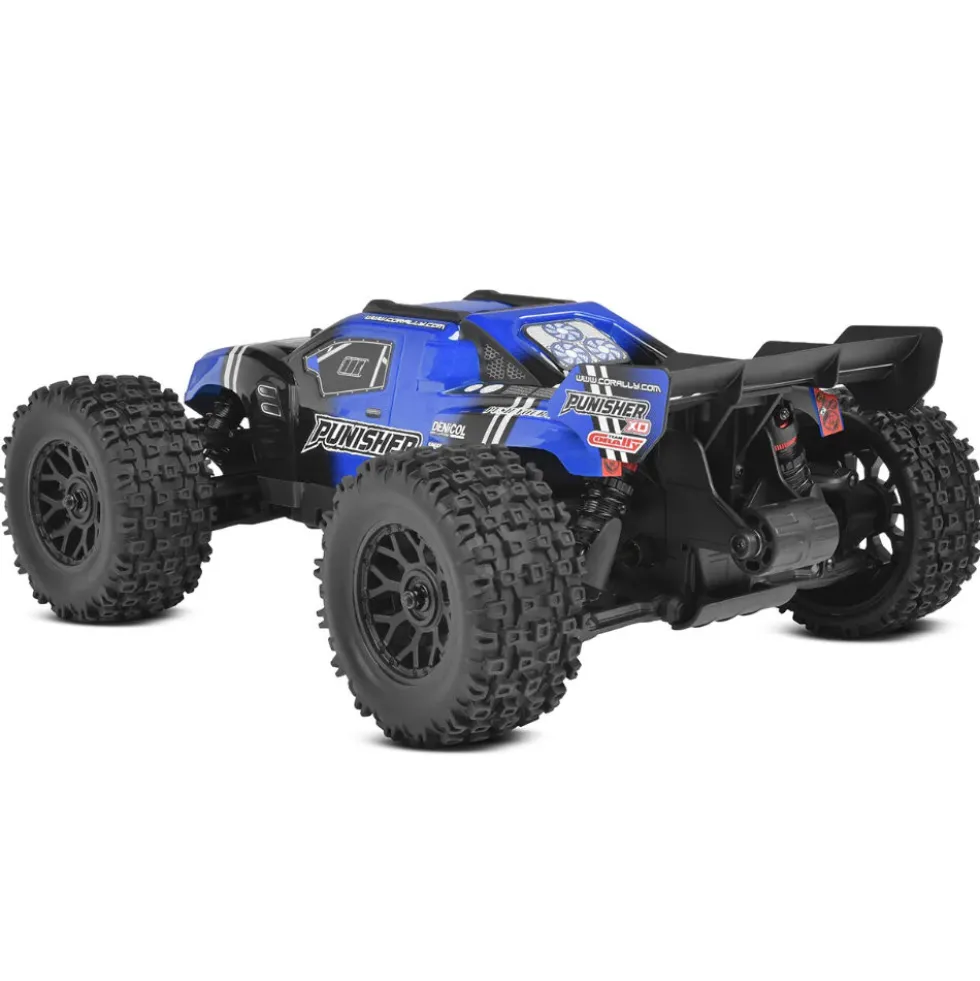 Team Corally Punisher XD RTR 1:12 Brushed 2S (mit Akku + Lader) Blau