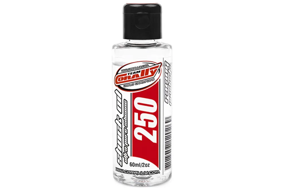 Team Corally - Shock Oil - Ultra Pure Silikon Stossdämpferöl - 250 CPS - 60ml / 2oz