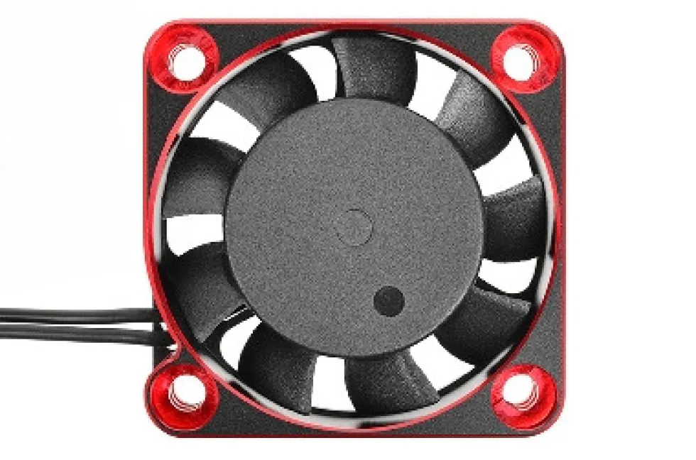 Team Corally Ultra High Speed Cooling Fan / Lüfter TF-40 40mm Black/Red
