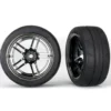 Traxxas 8374 Komplettrad (Chrome-schwarz) hinten (2)