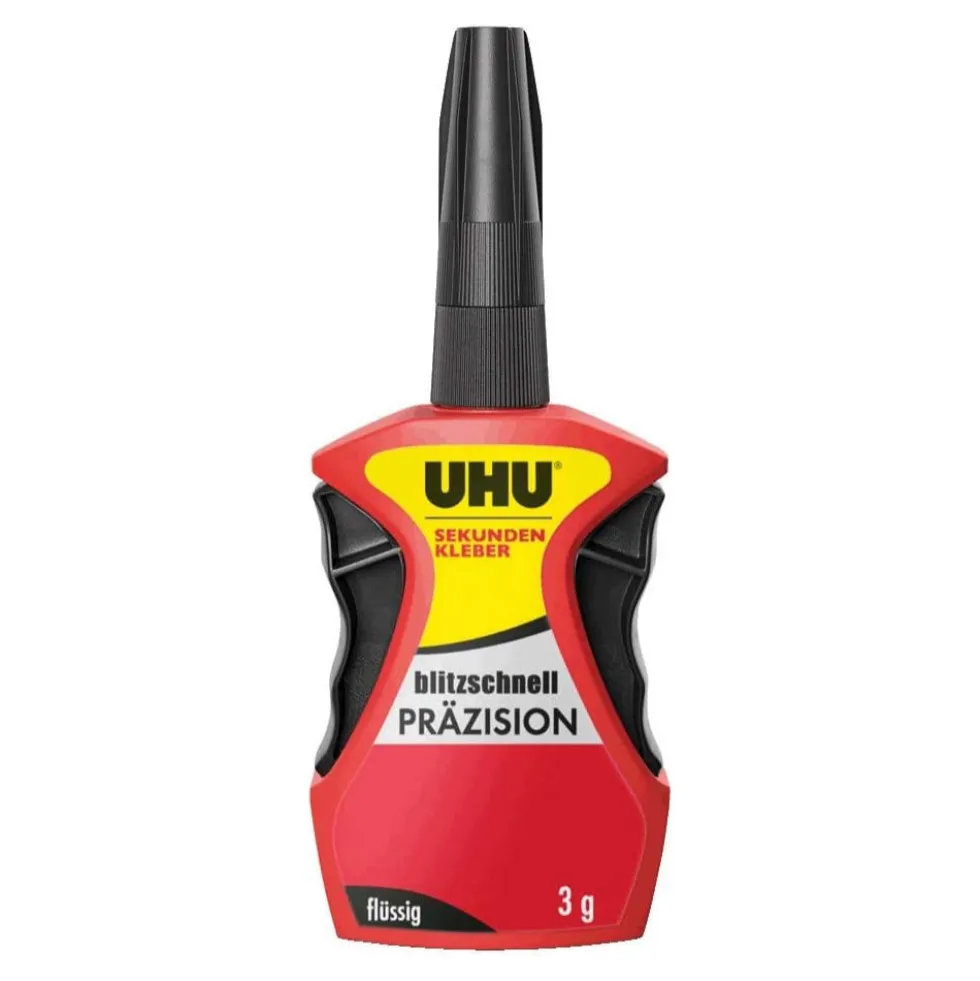 UHU Sekundenkleber blitzschnell Präzision flüssig 3g