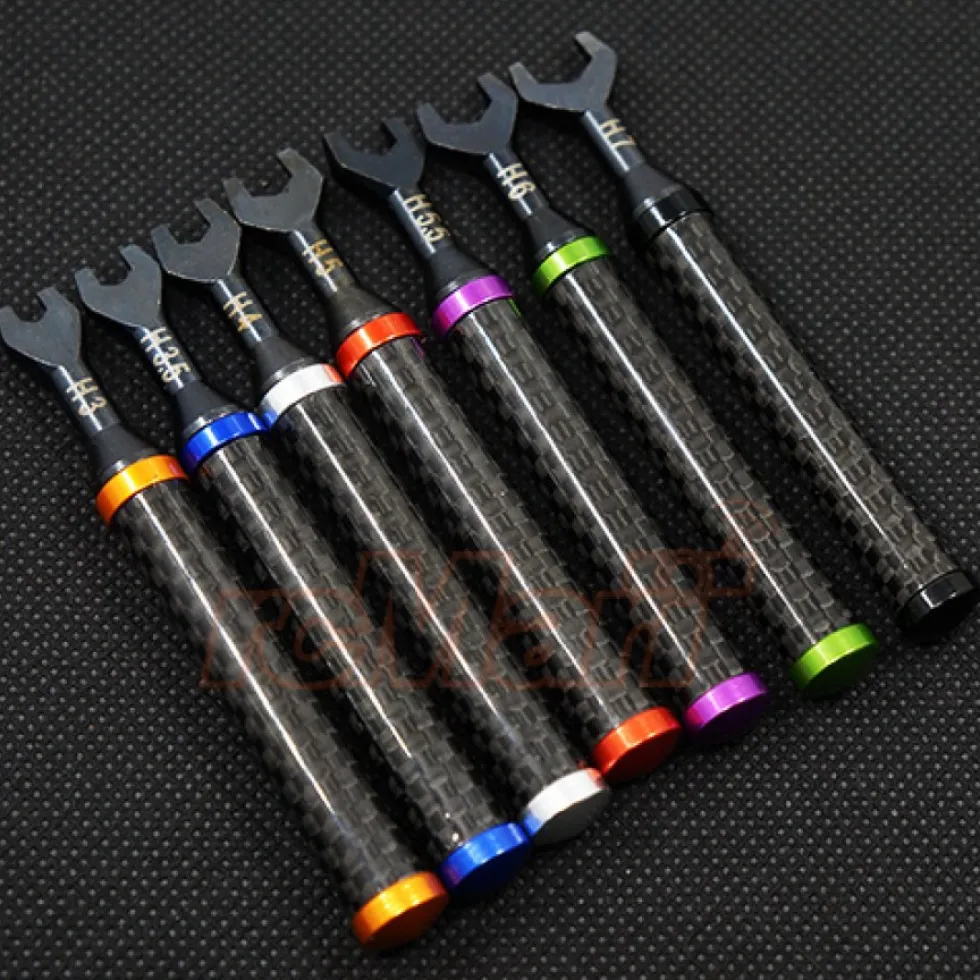 Xtra Speed Alu Maulschlüssel-Set (7) mit Carbongriff (3-7 mm)