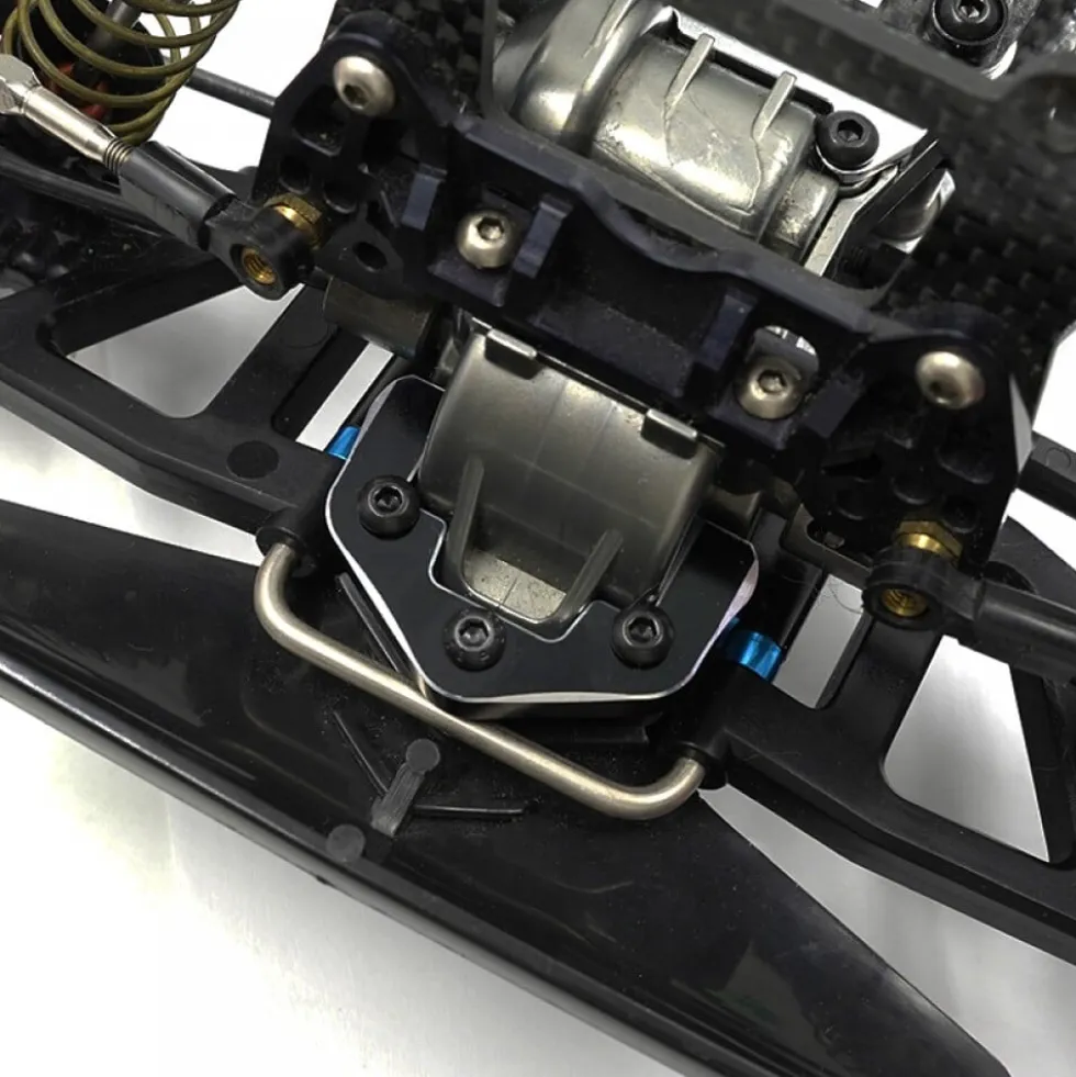 Xtra Speed Alu Verstärkung Getriebegehäuse silber für Tamiya TA01 / TA02 / Top Force / Manta Ray