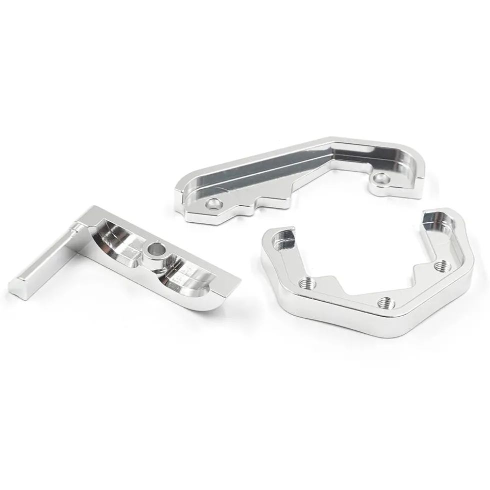 Xtra Speed Alu Verstärkung Getriebegehäuse silber für Tamiya TA01 / TA02 / Top Force / Manta Ray