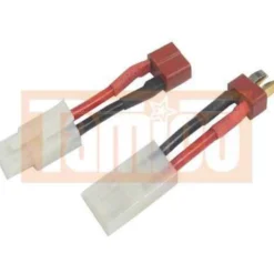 Yeah Racing Adapter Tamiya-Stecker / T-Stecker (1x male, 1x female)