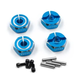 Yeah Racing Alu Aluminum Hex Adaptor Set 12x5.5mm Blau