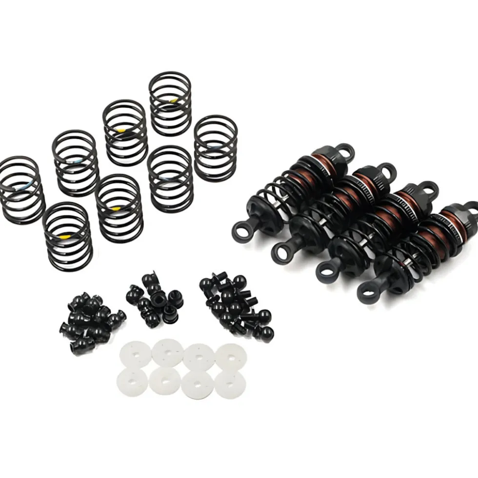 Yeah Racing Alu Big Bore Go 55mm Dämpfer (4) schwarz