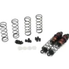 Yeah Racing Alu Big Bore Go 80mm Dämpfer (2) schwarz