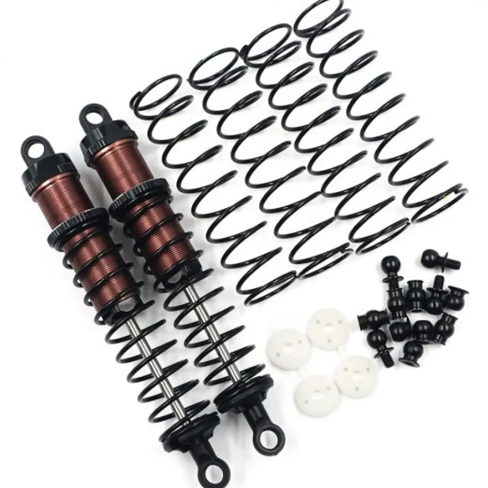 Yeah Racing Alu Big Bore Go 100mm Dämpfer (2) schwarz