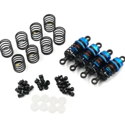 Yeah Racing Alu Dämpfer Big Bore Go 50mm (4) blau