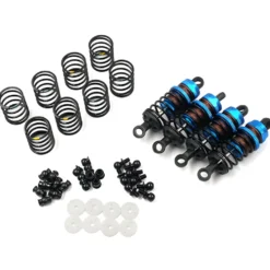 Yeah Racing Alu Dämpfer Big Bore Go 55mm (4) blau