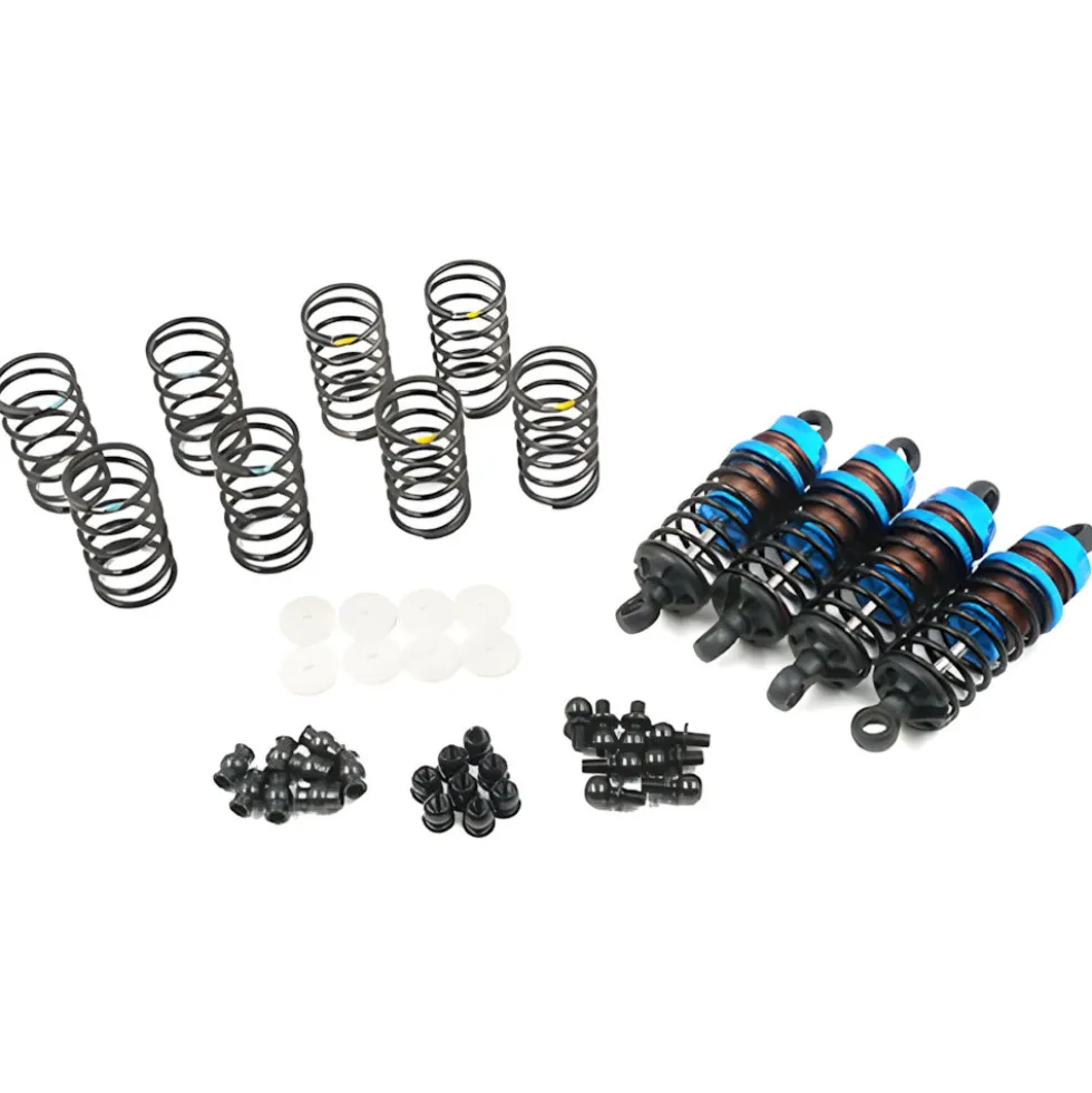 Yeah Racing Alu Dämpfer Big Bore Go 60mm (4) blau