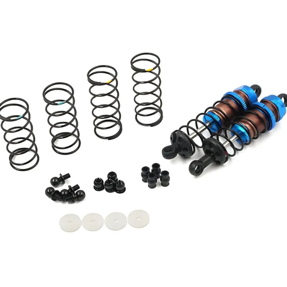 Yeah Racing Alu Dämpfer Big Bore Go 70mm (2) blau