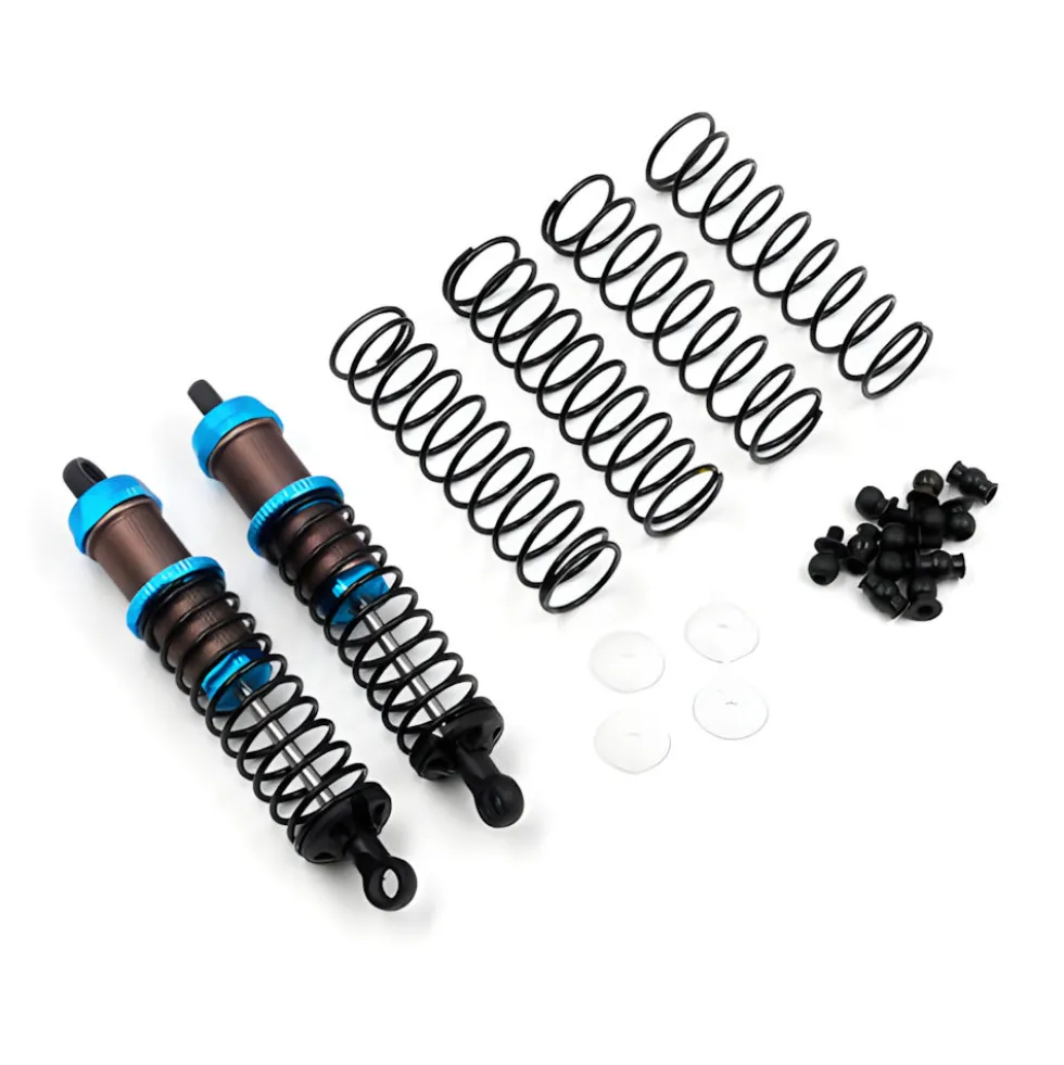 Yeah Racing Alu Dämpfer Big Bore Go 90mm (2) blau