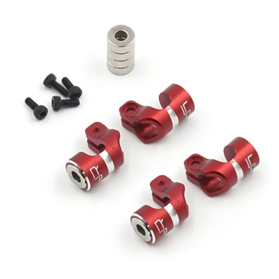 Yeah Racing Alu Magnetic Body Hole Marker for 6mm Bodyposts Rot