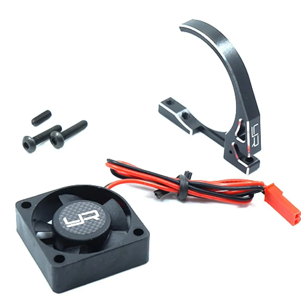 Yeah Racing Alu Motorkühler mit Lüfter 30mm für 540 Motore schwarz