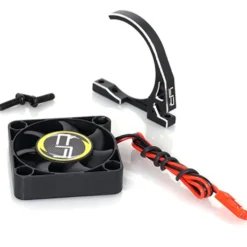 Yeah Racing Alu Motorkühler mit Lüfter 40mm für 540 Motore schwarz