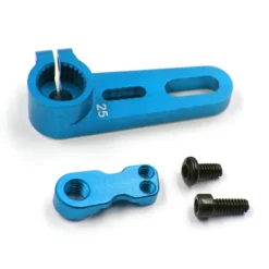 Yeah Racing Alu Servohorn (verstellbar 15,5-20mm) 25T blau