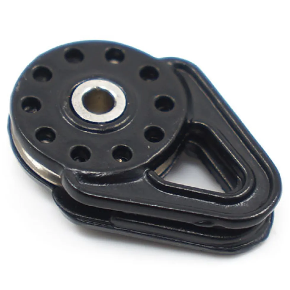 Yeah Racing Alu Umlenkrolle Schwarz für Seilwinde Crawler Zubehör 1:10
