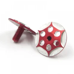 Yeah Racing Alu Wing Screw (2) für 1:10 RC Rot
