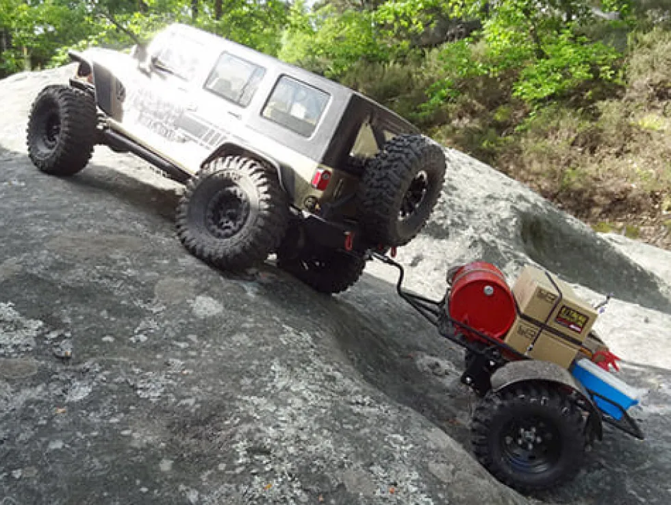 Yeah Racing Anhänger aus Metall für Crawler 1:10