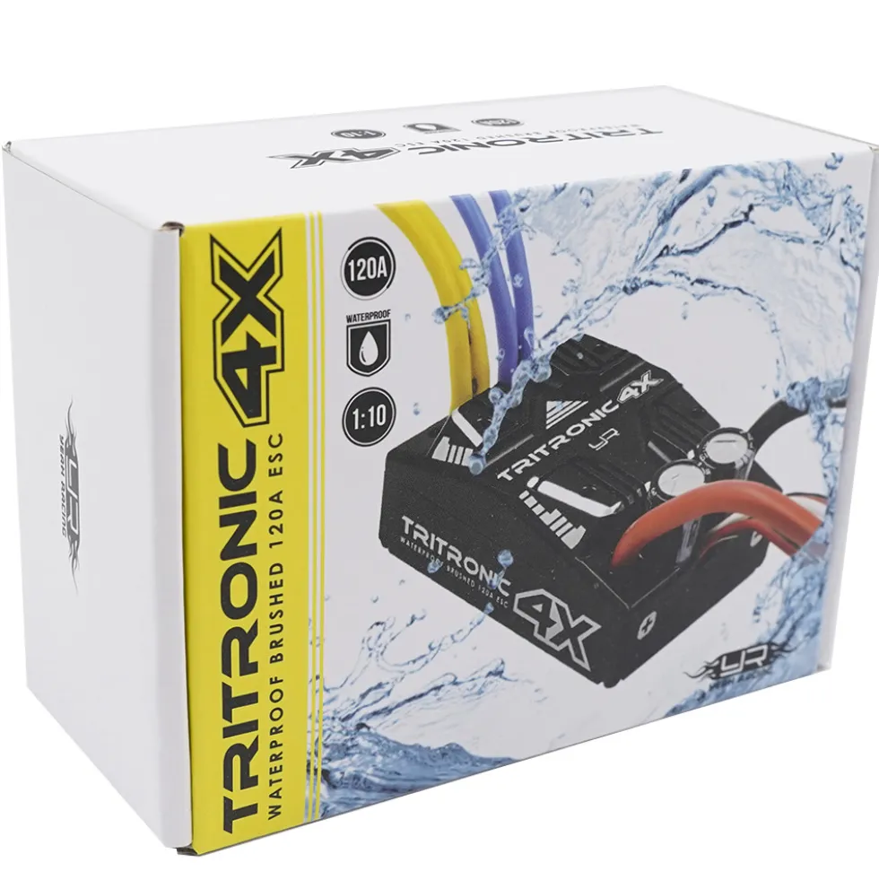 Yeah Racing ESC Fahrregler Doppelmotor 4X Waterproof Brushed 120A 2-6S