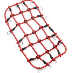 Yeah Racing Gepäcknetz mit Haken 200mm x 110mm Crawler Zubehör 1:10 Rot
