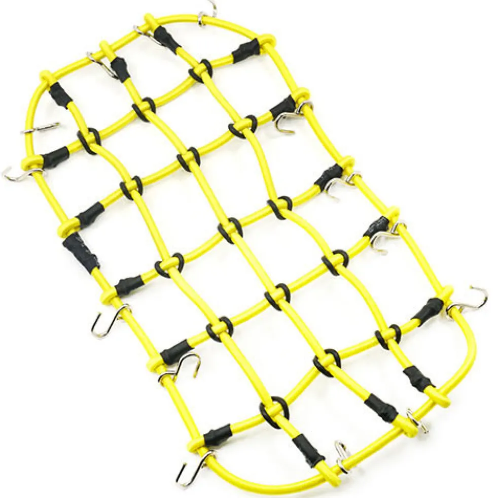 Yeah Racing Gepäcknetz mit Haken 200mm x 110mm Crawler Zubehör 1:10 Gelb