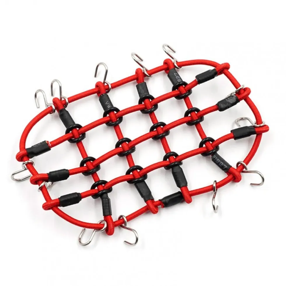 Yeah Racing Gepäcknetz rot 65x105mm für 1:18 TRX4-m