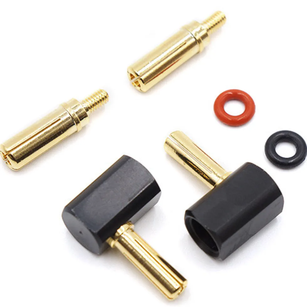 Yeah Racing Goldkontakt Winkelstecker 4+5mm (2)