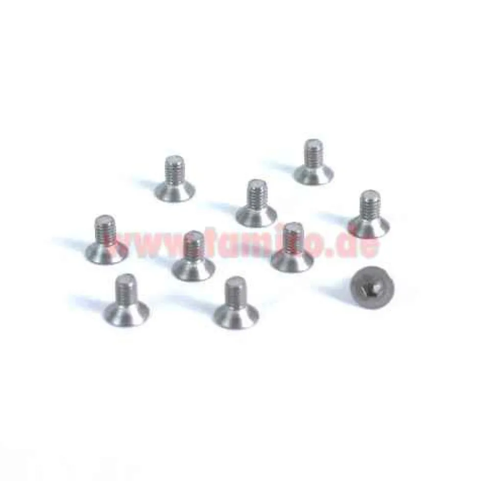 Yeah Racing Titan Senkkopf-Schraube 3x10mm (10 Stk.)