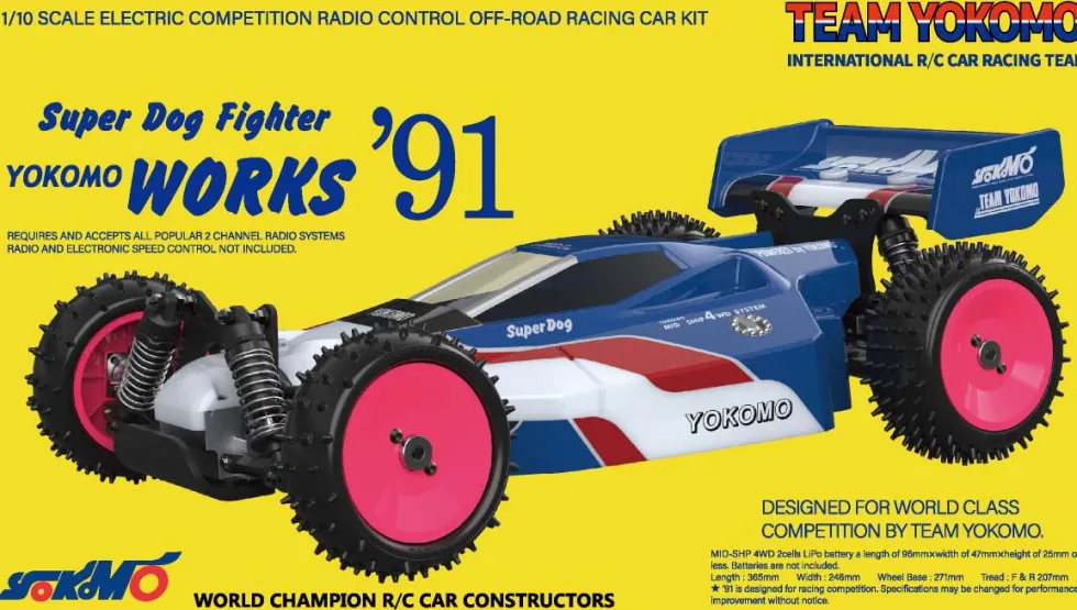 Yokomo Super Dog Fighter Works 91 4WD 1/10 Buggy Baukasten